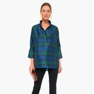 Blackwatch French Cuff Celine Top TUCKERNUCK Size Medium